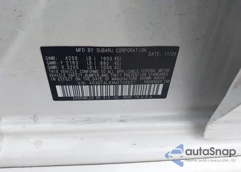 2021 Subaru Impreza Sport 5-Door from USA, damaged, VIN 4S3GTAL6XM3706621